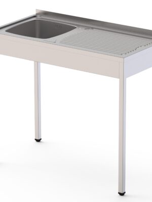 Fregadero Desmontado cuba IZQUIERDA+ escurridor DERECHA Fondo 500 de 800 x500 x850h mm AVEIRO IS1508L10S0