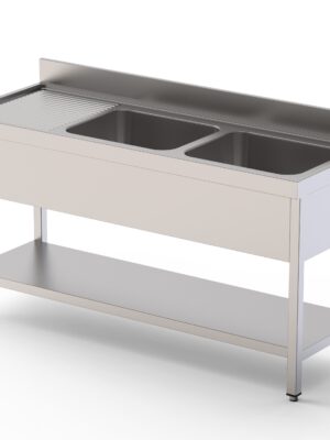 Fregadero Acero Inoxidable 1 Cuba Fondo 600 Con Mueble ConEstante 600x600x850h mm IS1606C10S1