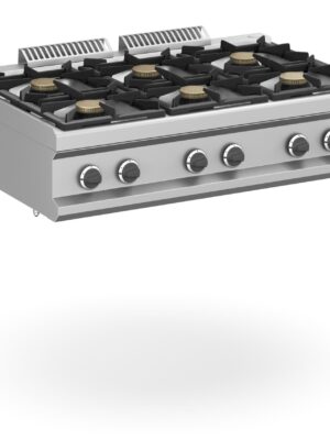 Cocina a gas 6 fuegos 6x7 Kw Sobremesa MFB711TXL MAGISTRA PLUS 700