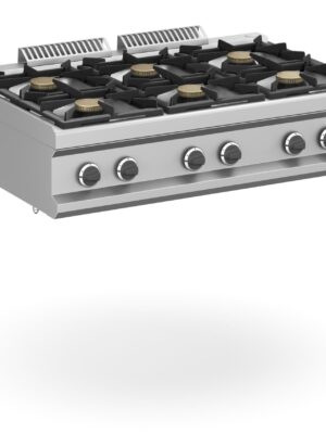 Cocina a gas 6 fuegos 6x5,5 Kw Sobremesa MFB711TXS MAGISTRA PLUS 700
