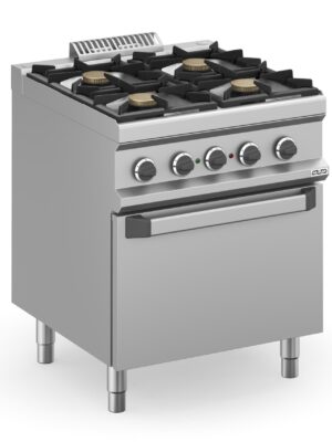 Cocina a gas 4 fuegos 4x7 Kw con Horno Eléctrico Ventilado MFB77FEVXL MAGISTRA PLUS 700
