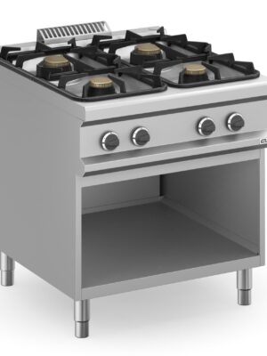 Cocina a gas 4 fuegos 2x7 + 2x11  Kw con Mueble MFB98AXL MAGISTRA PLUS 900