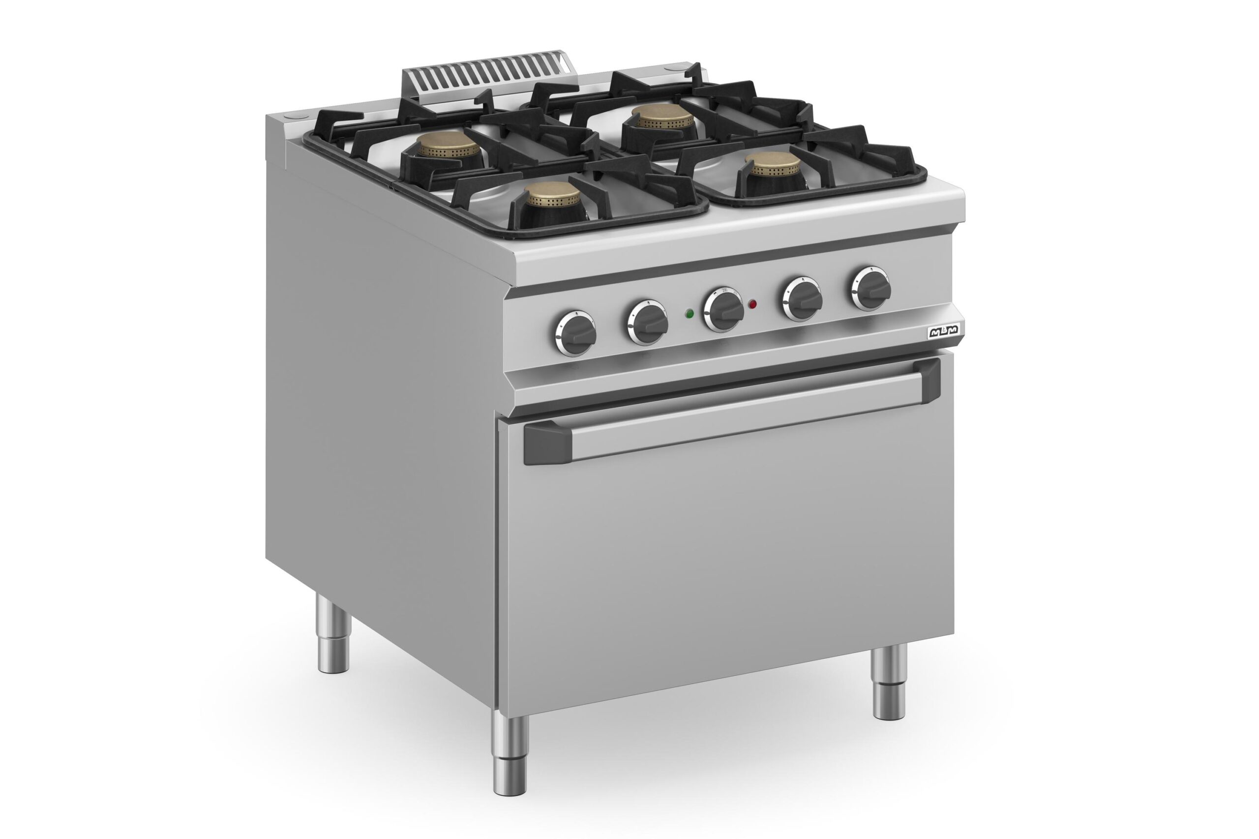 Cocina a gas 4 fuegos 4x5,5 kW con Horno Eléctrico MFB98FEXXS MAGISTRA PLUS 900