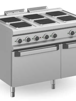 Cocina Eléctrica 6 zonas Cuadradas con Horno Eléctrico Estático MPQ711FE MAGISTRA PLUS 700