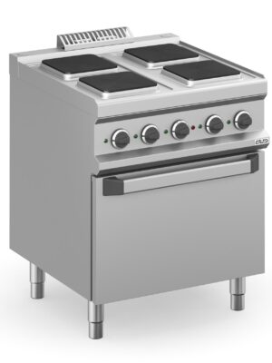 Cocina Eléctrica 4 zonas Cuadradas con Horno Eléctrico Estático MPQ77FE MAGISTRA PLUS 700