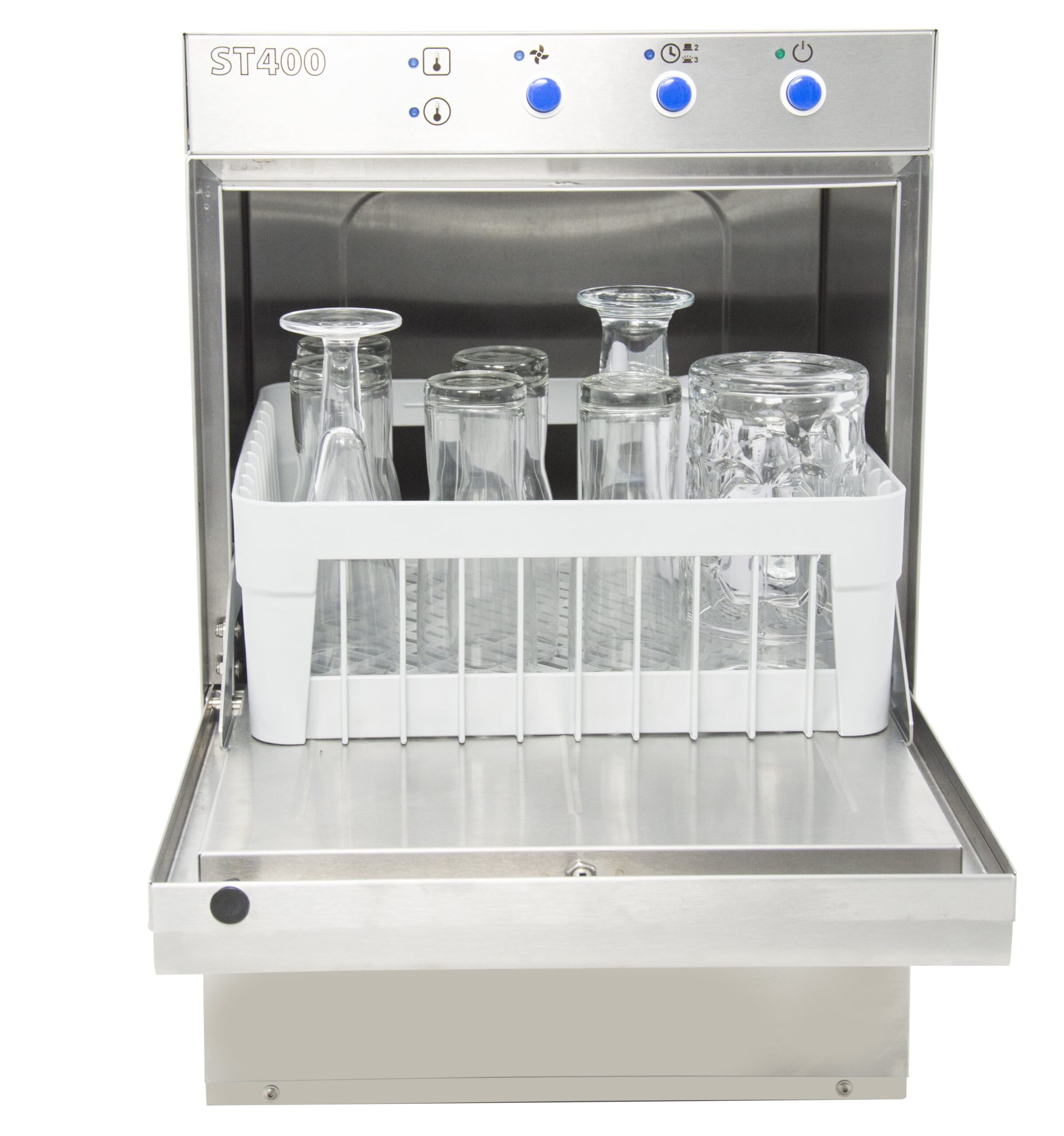 Lavavajillas industrial cesta 40x40 cm Línea Varsovia ST400B con bomba de desagüe - Imagen 4