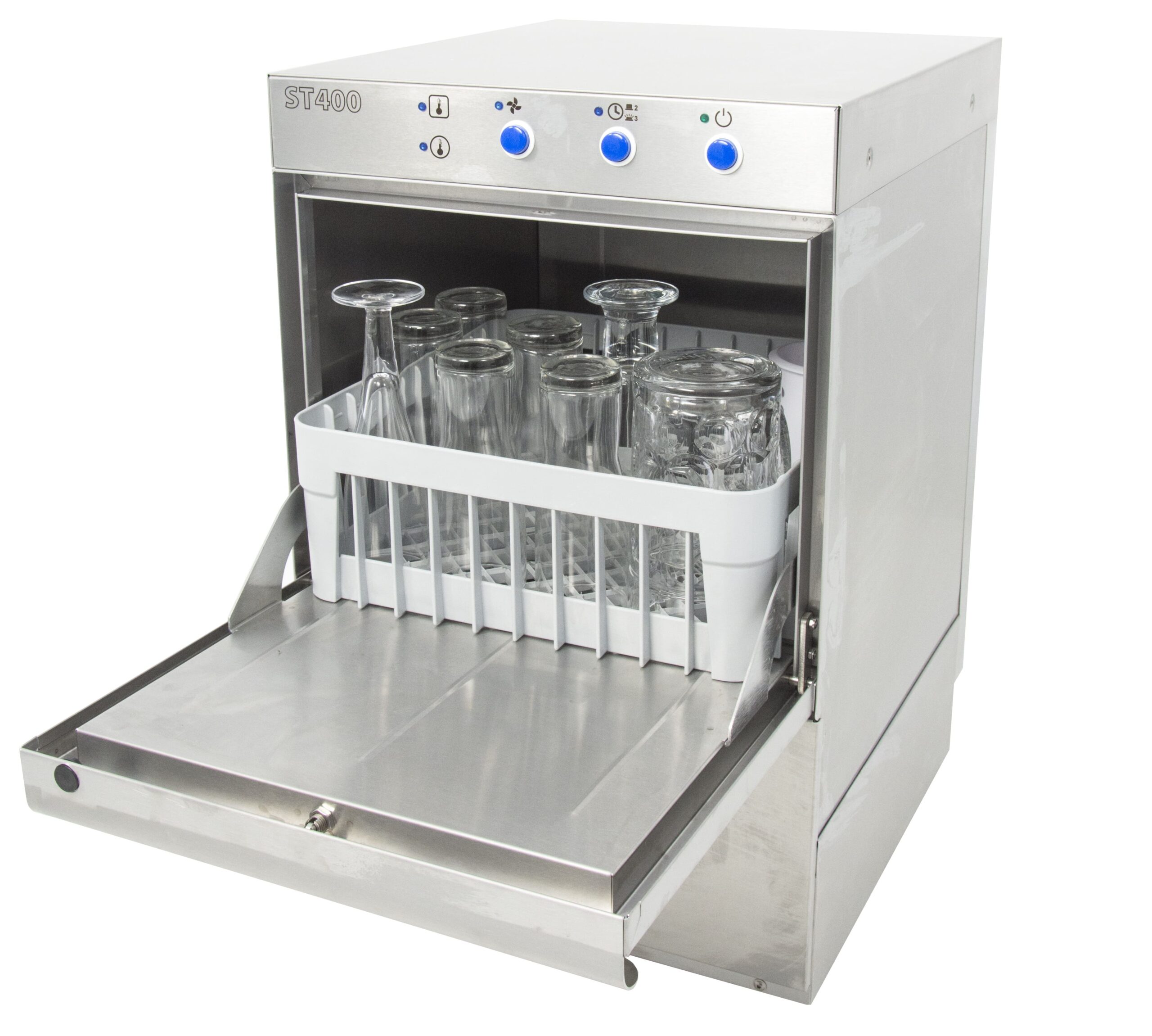 Lavavajillas industrial cesta 40x40 cm Línea Varsovia ST400B con bomba de desagüe