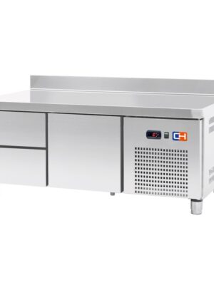 Mesa Baja con 2 cajones GN1/1-100 + 1 Cajón GN1/1-300 Refrigerada Fondo 700 de 1342 x700 x600h mm CORDOBA TRCHB-135-2