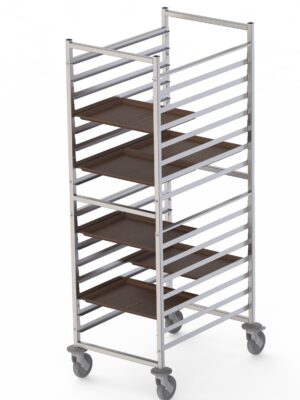Carro Bandejero Acero Inoxidable Para 32 Bandejas 480x370h mm 620x840x1700h mm TT16NSELF32