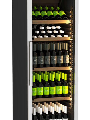 Armario Cava de Vino 72 botellas con 4 ESTANTES DE MADERA(3 Rectos y 1 Superior inclinado) 620X655X1590h mm WR300 Línea Córdoba